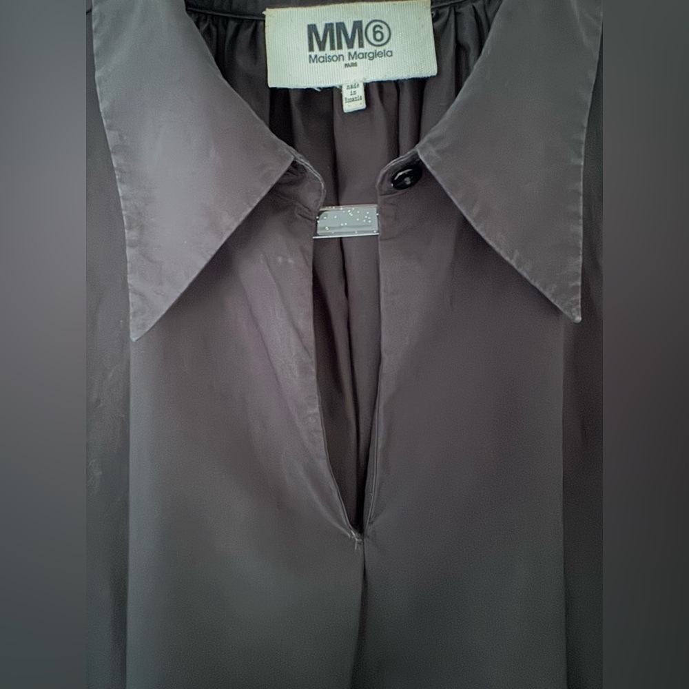 MM6 Maison Martin Margiela Black Dress Shirt - Picture 5 of 9